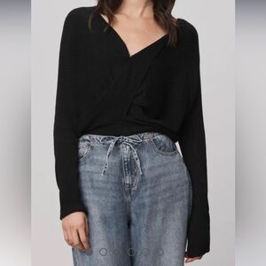 Splendid NWT Loopknit Surplice Sweater